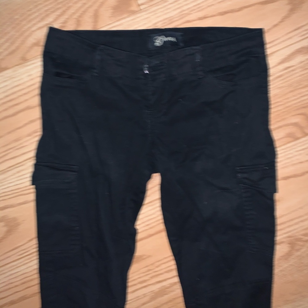 guess black cargo jeans